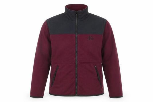 X-it Outdoors Men’s Red Fleece Full Zip Jacket Size L