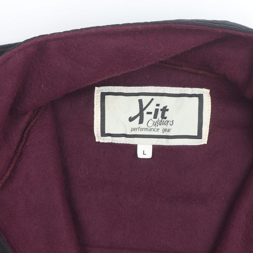 X-it Outdoors Men’s Red Fleece Full Zip Jacket Size L