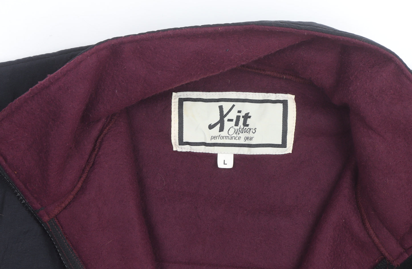 X-it Outdoors Men’s Red Fleece Full Zip Jacket Size L
