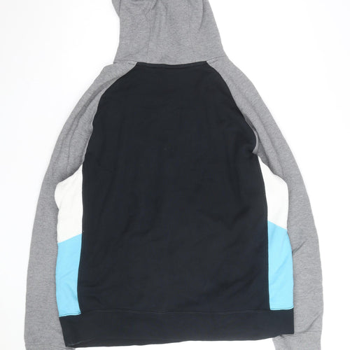 Nike Men's Black Grey XL Pullover Hoodie Graphic Sportswear