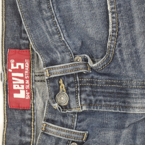Levi's Men's Blue 514 Slim Straight Denim Jeans W28 L30