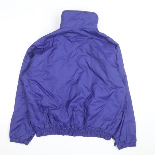 Columbia Mens Blue L Puffer Jacket Nylon Outdoor Full Zip Winter Coat