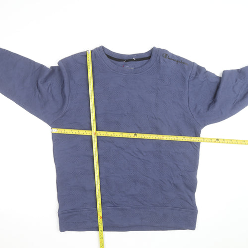 Champion Men's Blue Crew Neck Pullover Sweatshirt Size M