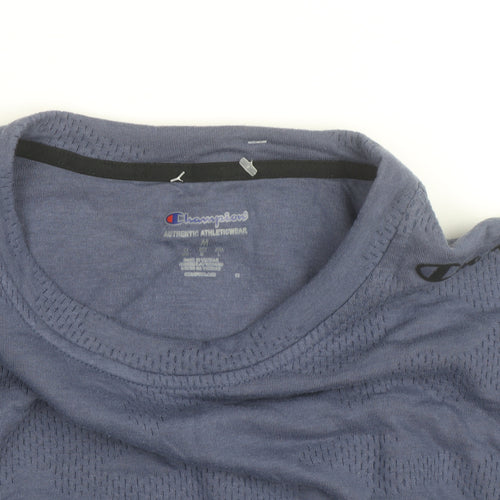 Champion Men's Blue Crew Neck Pullover Sweatshirt Size M