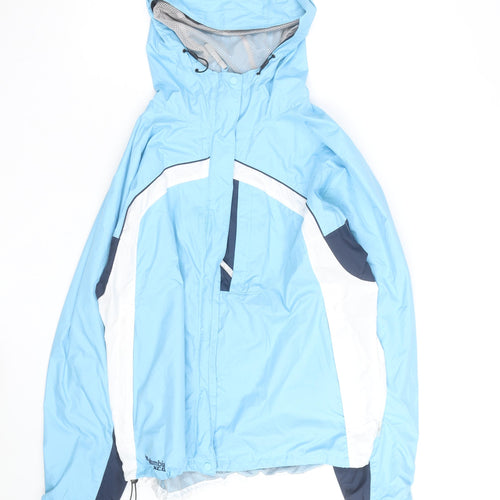 Columbia Womens Blue L Ski Jacket Waterproof Hooded Winter Coat