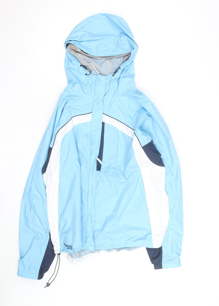 Columbia Womens Blue L Ski Jacket Waterproof Hooded Winter Coat