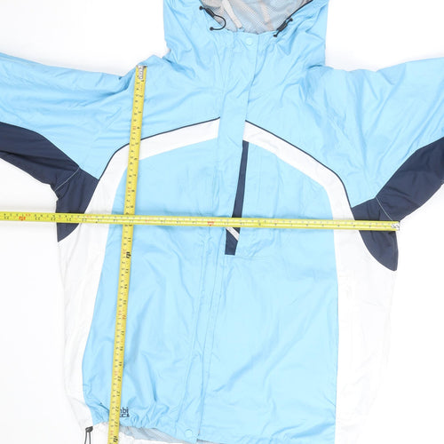 Columbia Womens Blue L Ski Jacket Waterproof Hooded Winter Coat