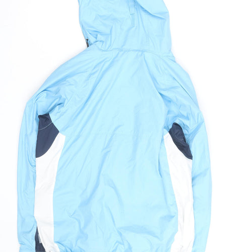 Columbia Womens Blue L Ski Jacket Waterproof Hooded Winter Coat
