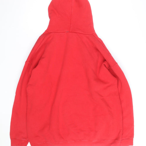 AAA USA Softball Team Red Pullover Hoodie Men XL Graphic Print