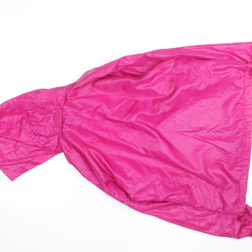 Faded Glory Women's Pink Hooded Windbreaker Jacket Size M