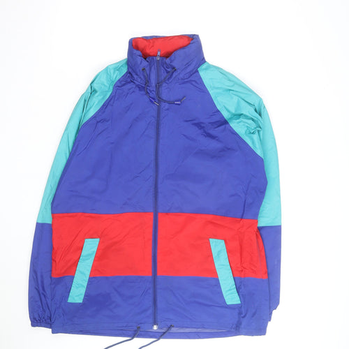 St. Bernard Men's Multicoloured M 90s Waterproof Windbreaker Jacket