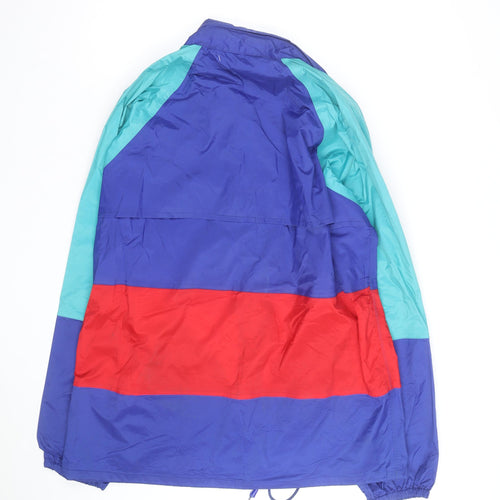 St. Bernard Men's Multicoloured M 90s Waterproof Windbreaker Jacket