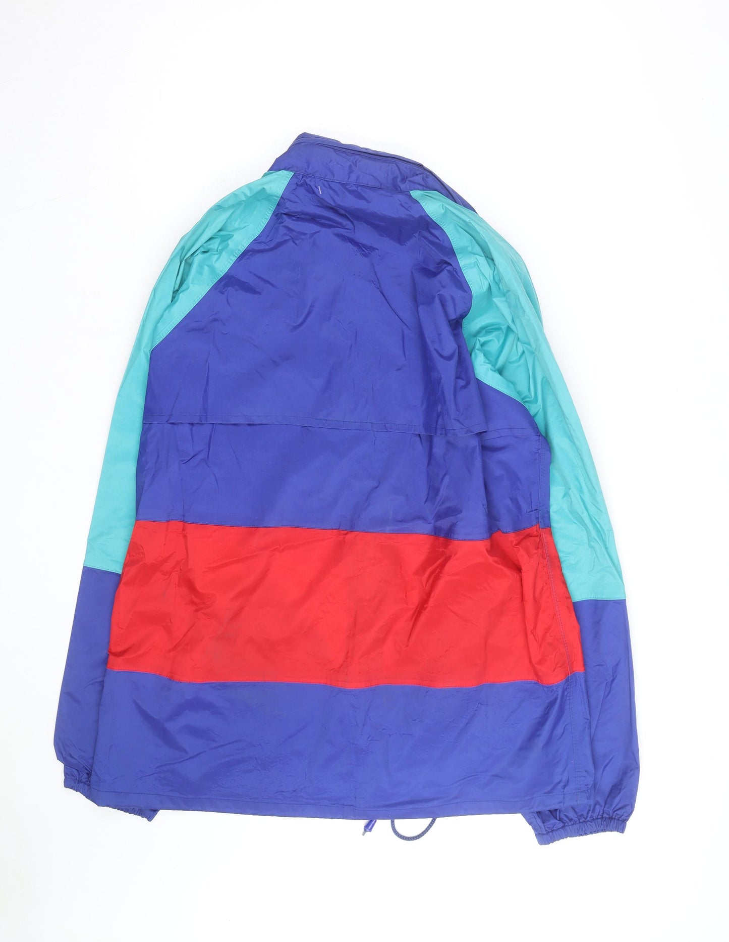 St. Bernard Men's Multicoloured M 90s Waterproof Windbreaker Jacket