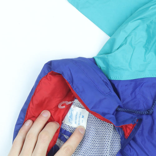 St. Bernard Men's Multicoloured M 90s Waterproof Windbreaker Jacket