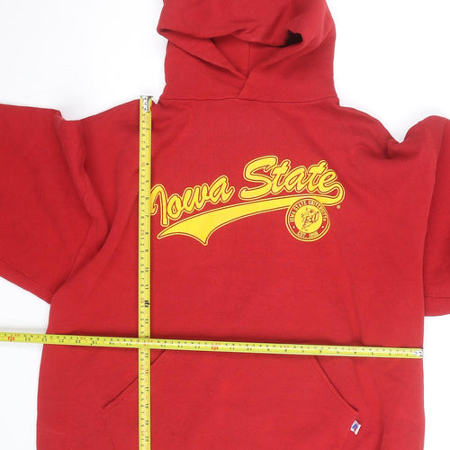 Russell Athletic Mens Red XL Pullover Hoodie Iowa State Graphic Fleece