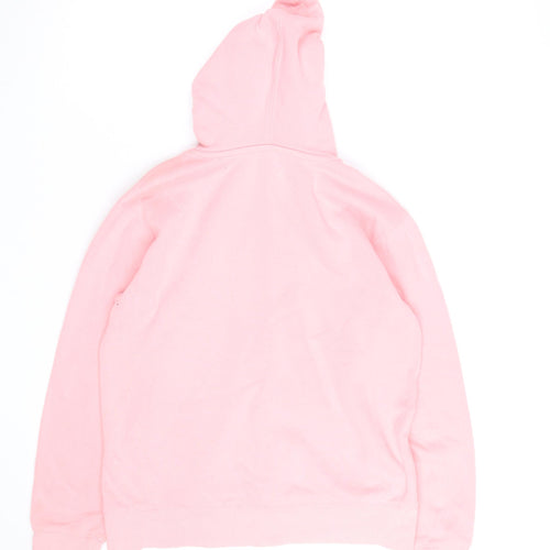 Champion Womens Pink Pullover Hoodie Size L Cotton Blend
