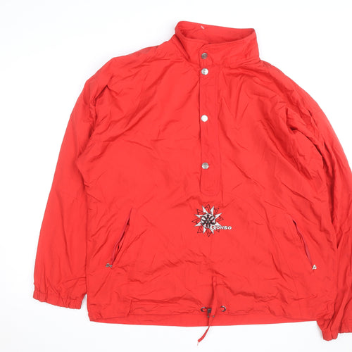 Gonso Men's Red Windbreaker Lightweight Sports Jacket L