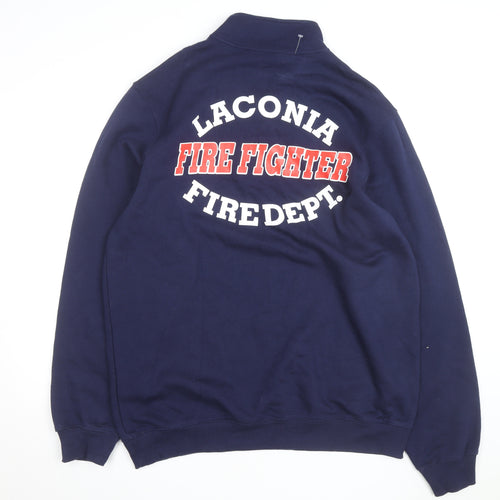 Sport-Tek Men's Blue 1/4 Zip Fire Fighter Fleece Sweatshirt XLT