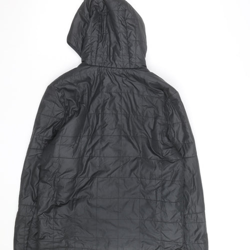Nike Men's Black Hooded Puffer Jacket Size S Polyester Lined