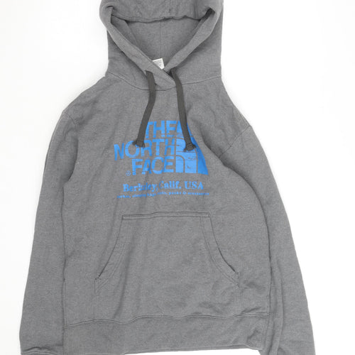 The North Face Men's Grey Pullover Hoodie Small Outdoor Fleece