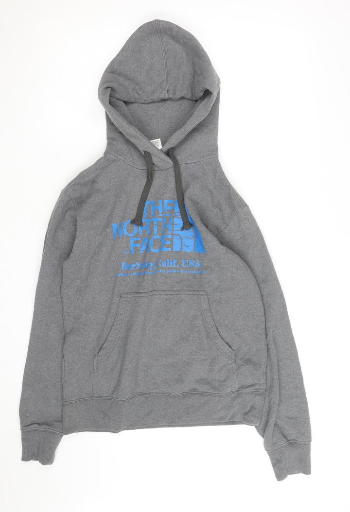 The North Face Men's Grey Pullover Hoodie Small Outdoor Fleece