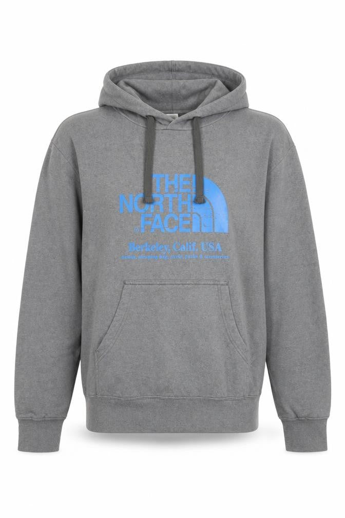 The North Face Men's Grey Pullover Hoodie Small Outdoor Fleece