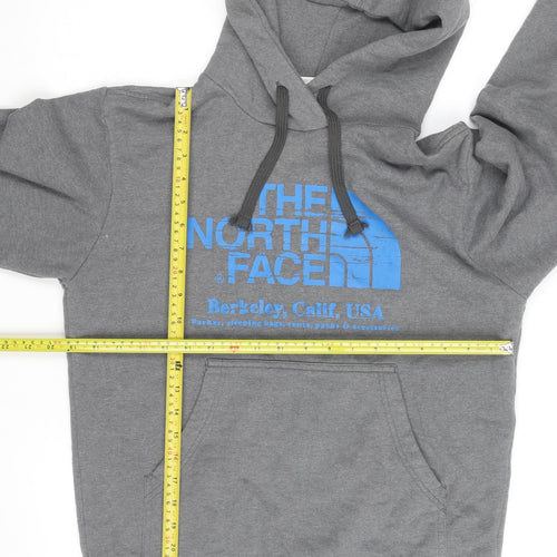 The North Face Men's Grey Pullover Hoodie Small Outdoor Fleece