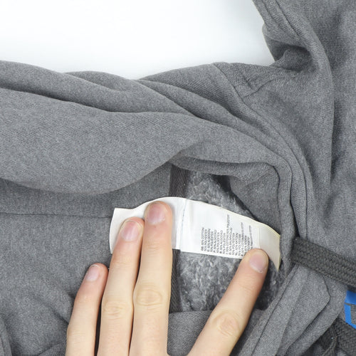 The North Face Men's Grey Pullover Hoodie Small Outdoor Fleece