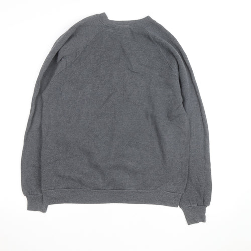 Jerzees Men’s Grey XL Graphic Animal Nature Pullover Sweatshirt