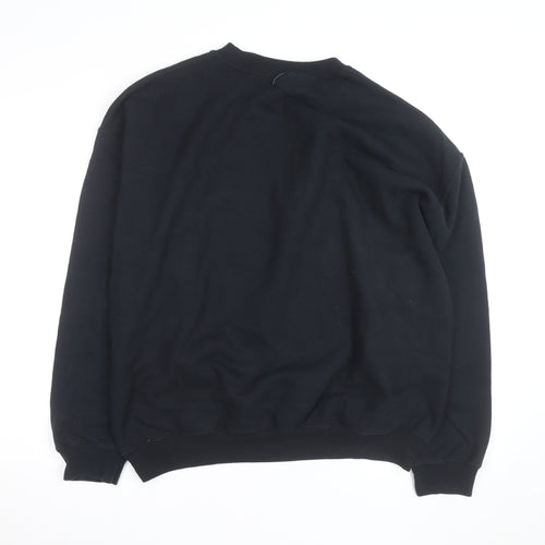 Gildan Men's Black 'Dad' Cartoon Graphic Pullover Sweatshirt XL