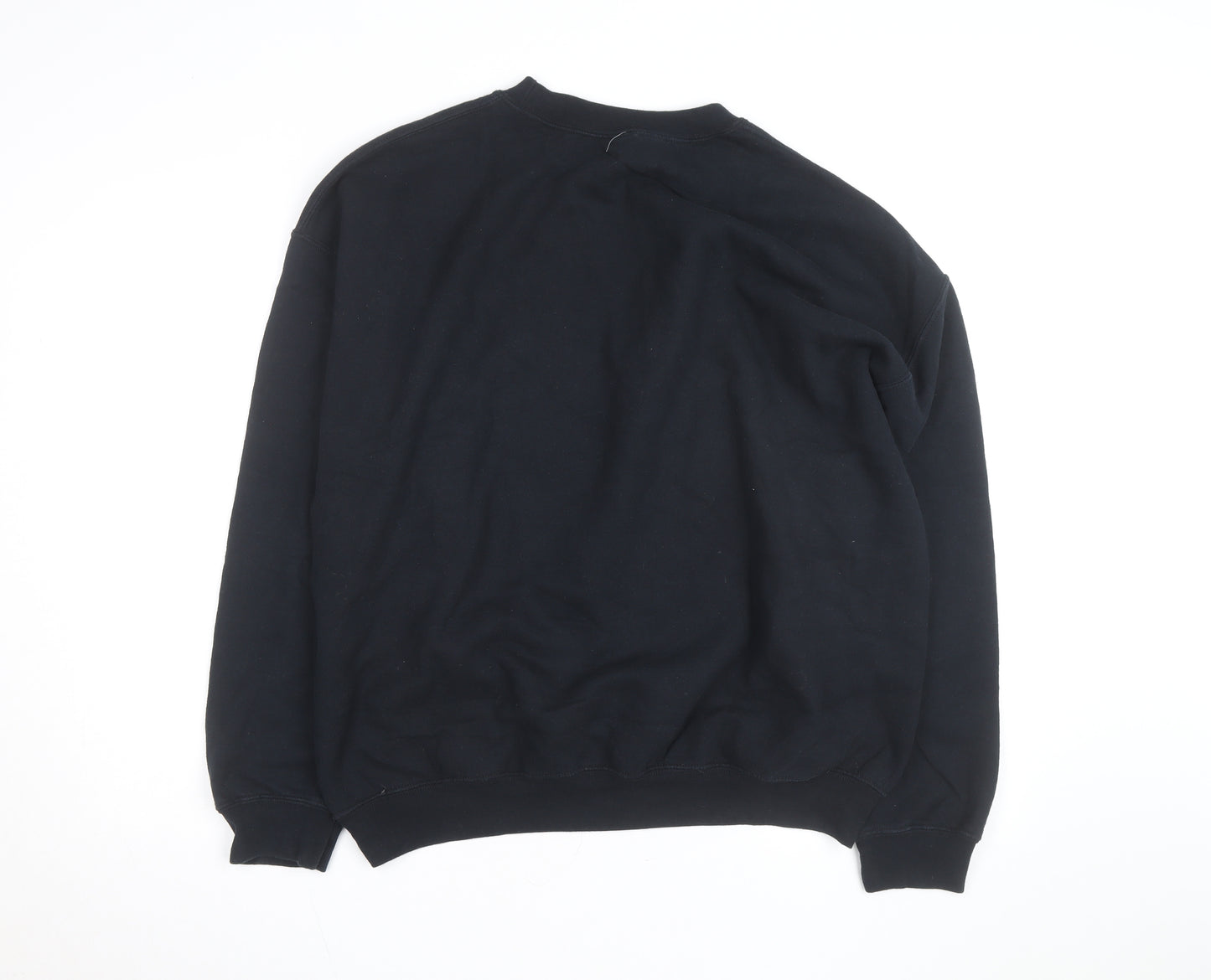 Gildan Men's Black 'Dad' Cartoon Graphic Pullover Sweatshirt XL