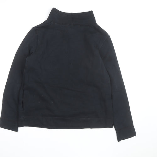 Puma Womens Black Size 14 Pullover Sweatshirt with Logo Design