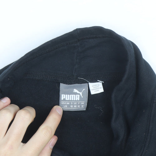 Puma Womens Black Size 14 Pullover Sweatshirt with Logo Design