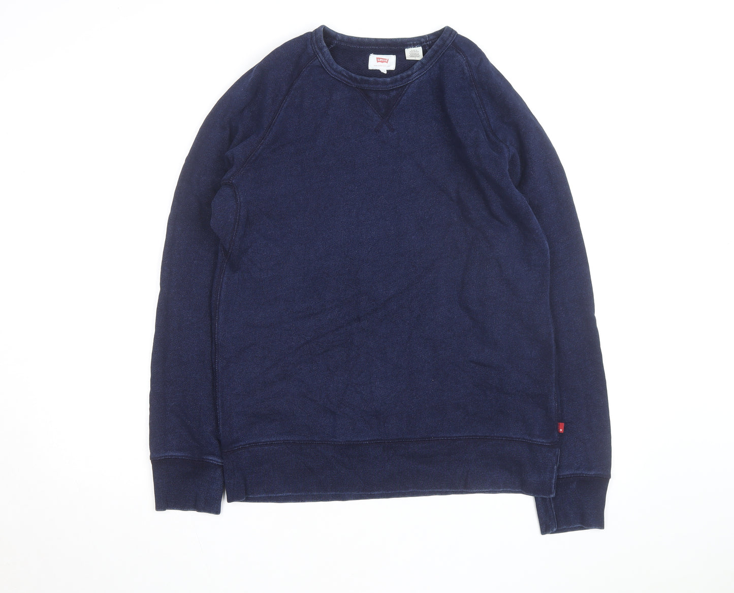 Levi's Men's Blue Cotton Crew Neck Pullover Sweatshirt Size M