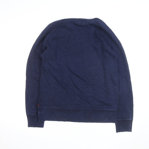 Levi's Men's Blue Cotton Crew Neck Pullover Sweatshirt Size M