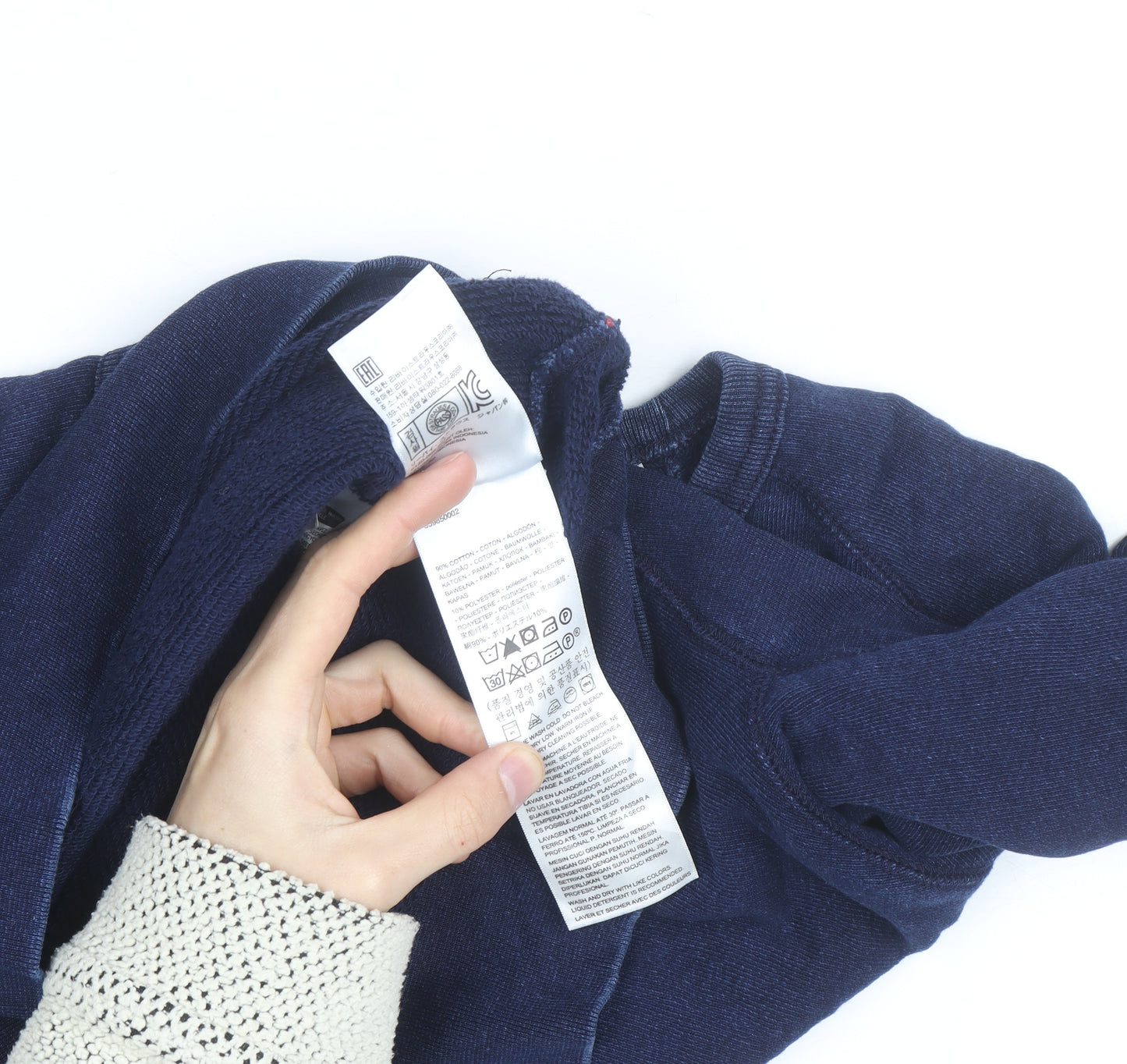 Levi's Men's Blue Cotton Crew Neck Pullover Sweatshirt Size M