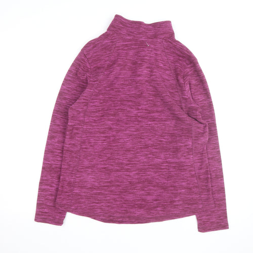 St. John's Bay Women's Purple 1/4 Zip Pullover Sweatshirt Size M