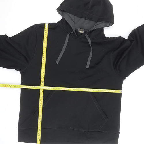 Champion Mens Black Pullover Hoodie Medium Regular Fit