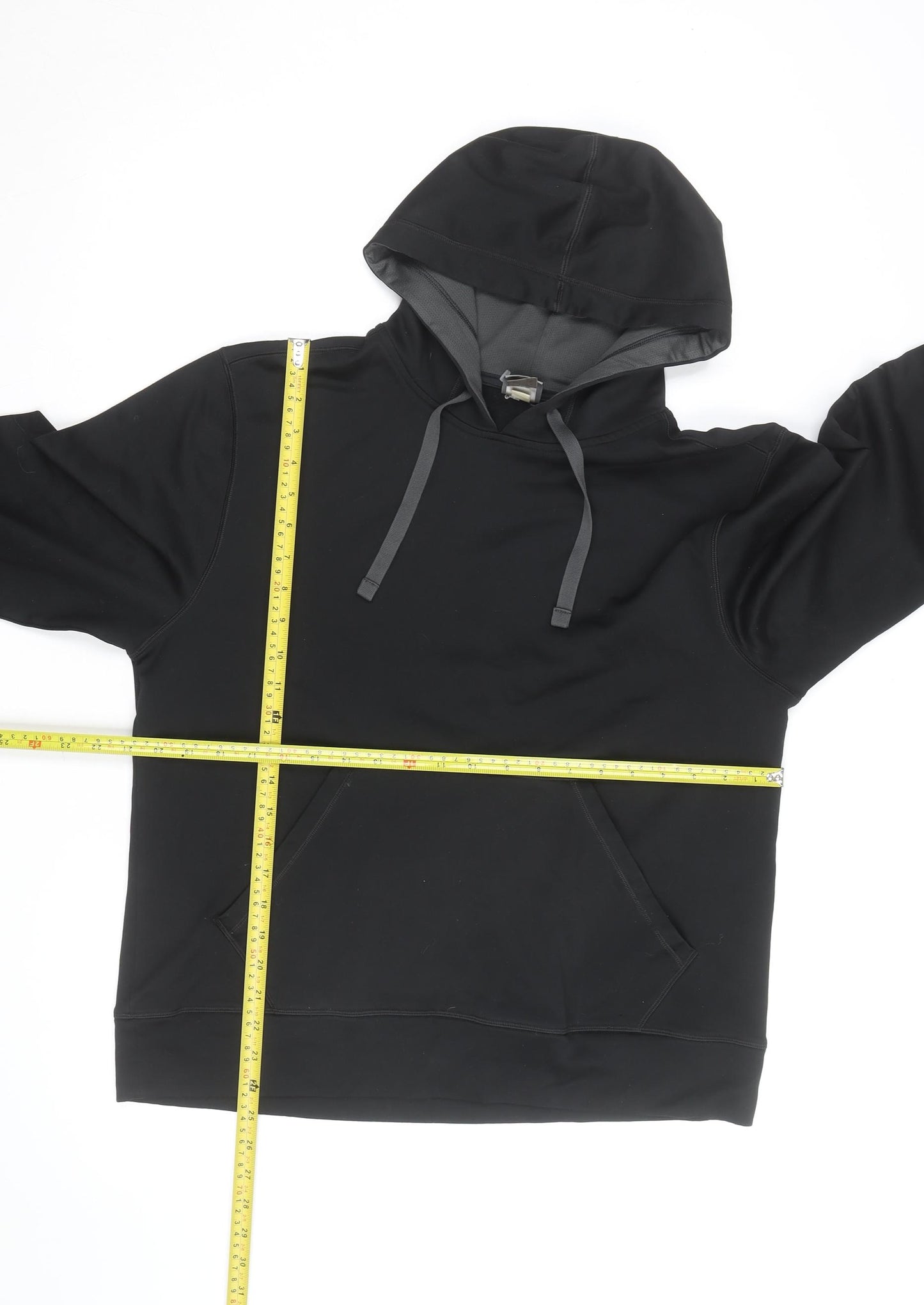 Champion Mens Black Pullover Hoodie Medium Regular Fit