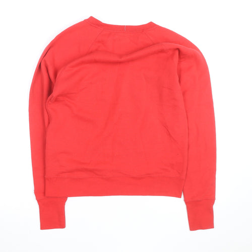 Champion Men's Red Crew Neck Pullover Sweatshirt Size L