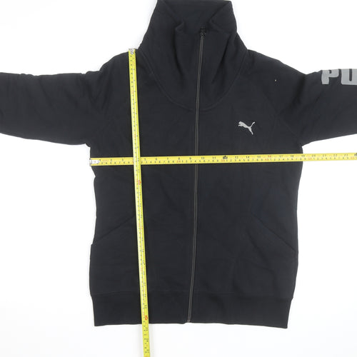Puma Men's Black Full Zip High Neck Sweatshirt L Sportswear