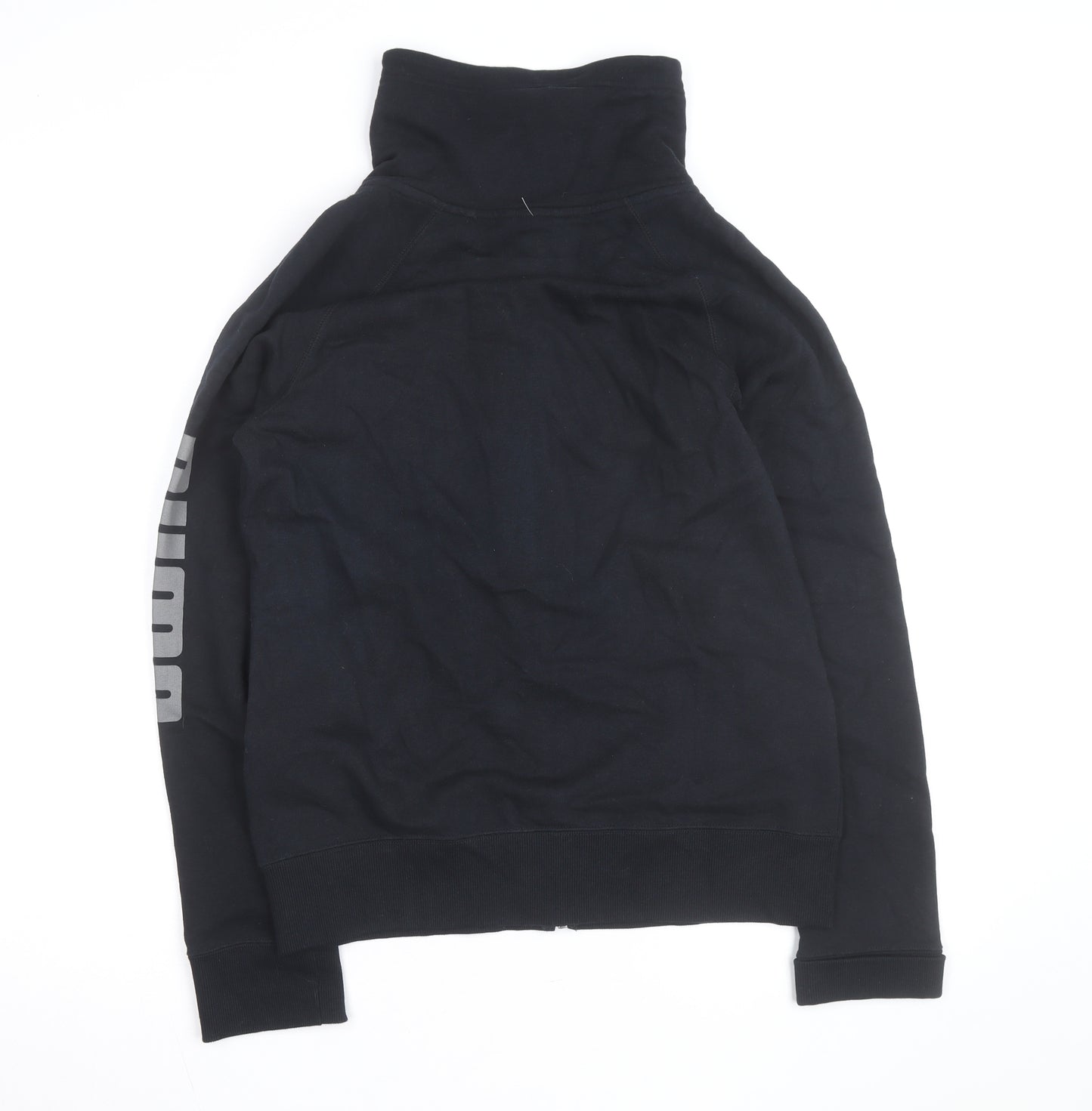 Puma Men's Black Full Zip High Neck Sweatshirt L Sportswear
