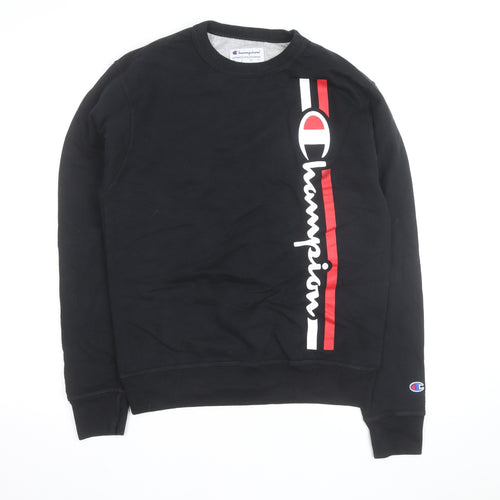 Champion Men's Black L Pullover Crew Neck Sweatshirt