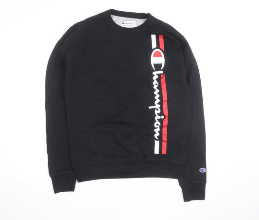 Champion Men's Black L Pullover Crew Neck Sweatshirt