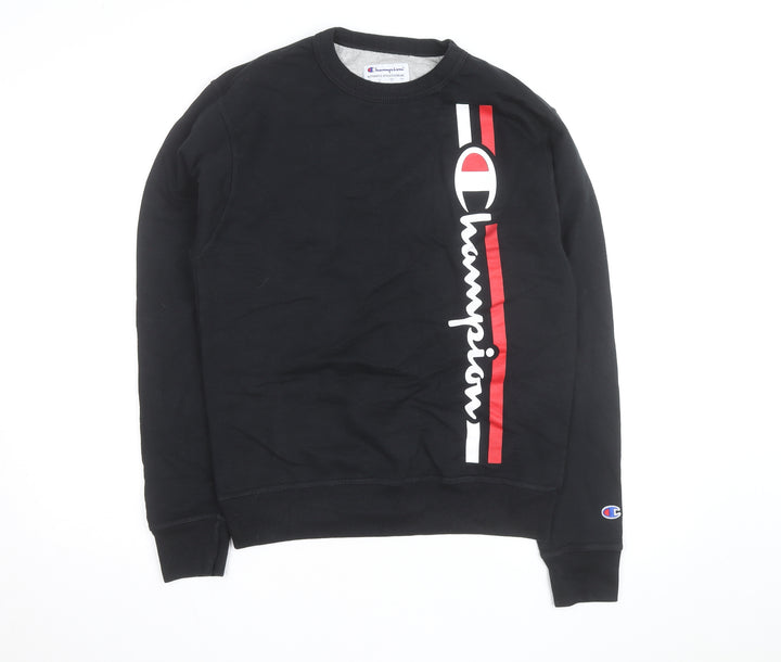 Champion Men's Black L Pullover Crew Neck Sweatshirt