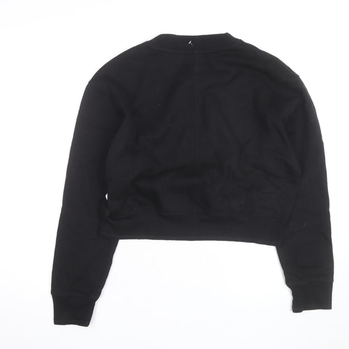 Calvin Klein Women’s Black Logo Crew Neck Pullover Sweatshirt Size M