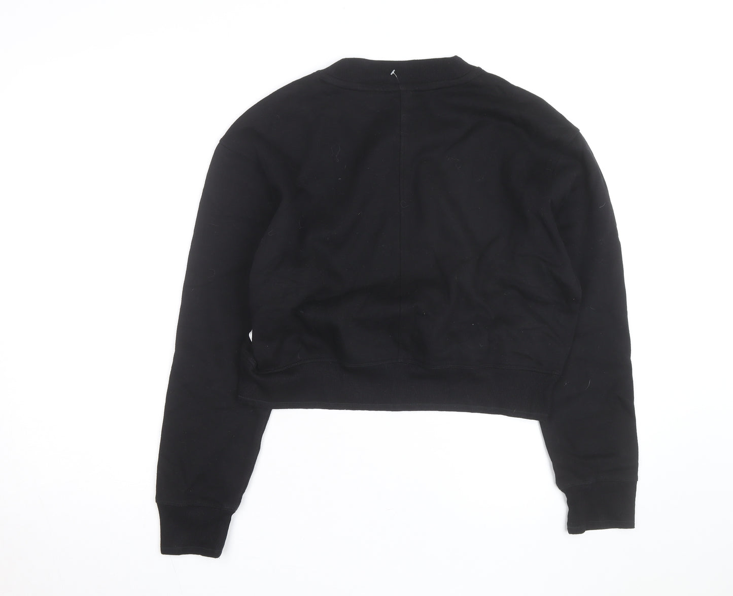 Calvin Klein Women’s Black Logo Crew Neck Pullover Sweatshirt Size M