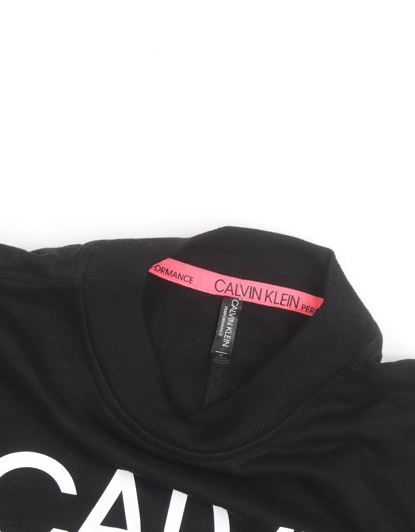 Calvin Klein Women’s Black Logo Crew Neck Pullover Sweatshirt Size M