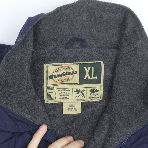 WearGuard Men’s Blue XL Windproof Workwear Nylon Jacket
