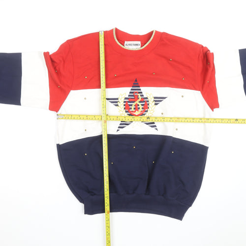 Alfred Dunner Unisex Multicoloured Nautical Graphic Pullover Sweatshirt M